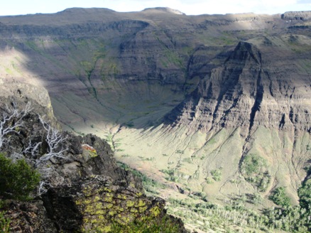 The climb out of Big Indian Gorge is steep and demanding.