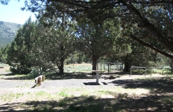 Equestrian Campsite in South Steens Campground