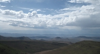 View of Desert mountains in southern Harney County, Oregon